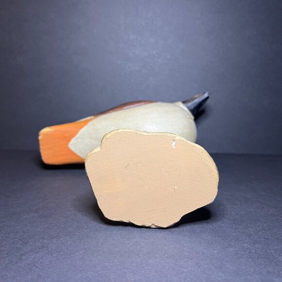 Hand Carved & Hand Painted Wooden Decorative Killdeer Bird Sculpture Figure 8" - Picture 8 of 8